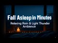 2 Hours of Relaxing Rain & Candlelight Ambience | Sleep, Study, Calm ASMR