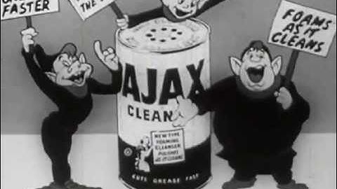 Old Ajax Cleaner Commercial- The Foaming Cleanser Song
