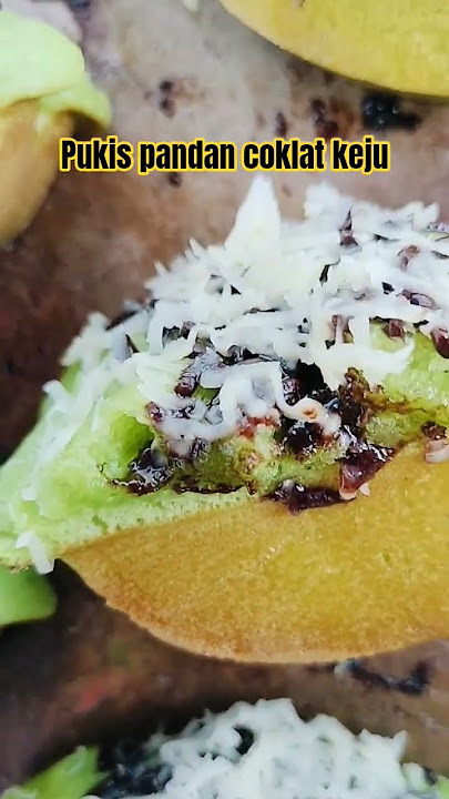 Pukis pandan coklat keju#streetfood #shorts