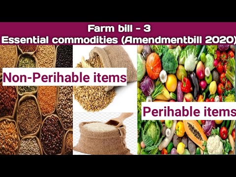 Essential commodities (Amendment