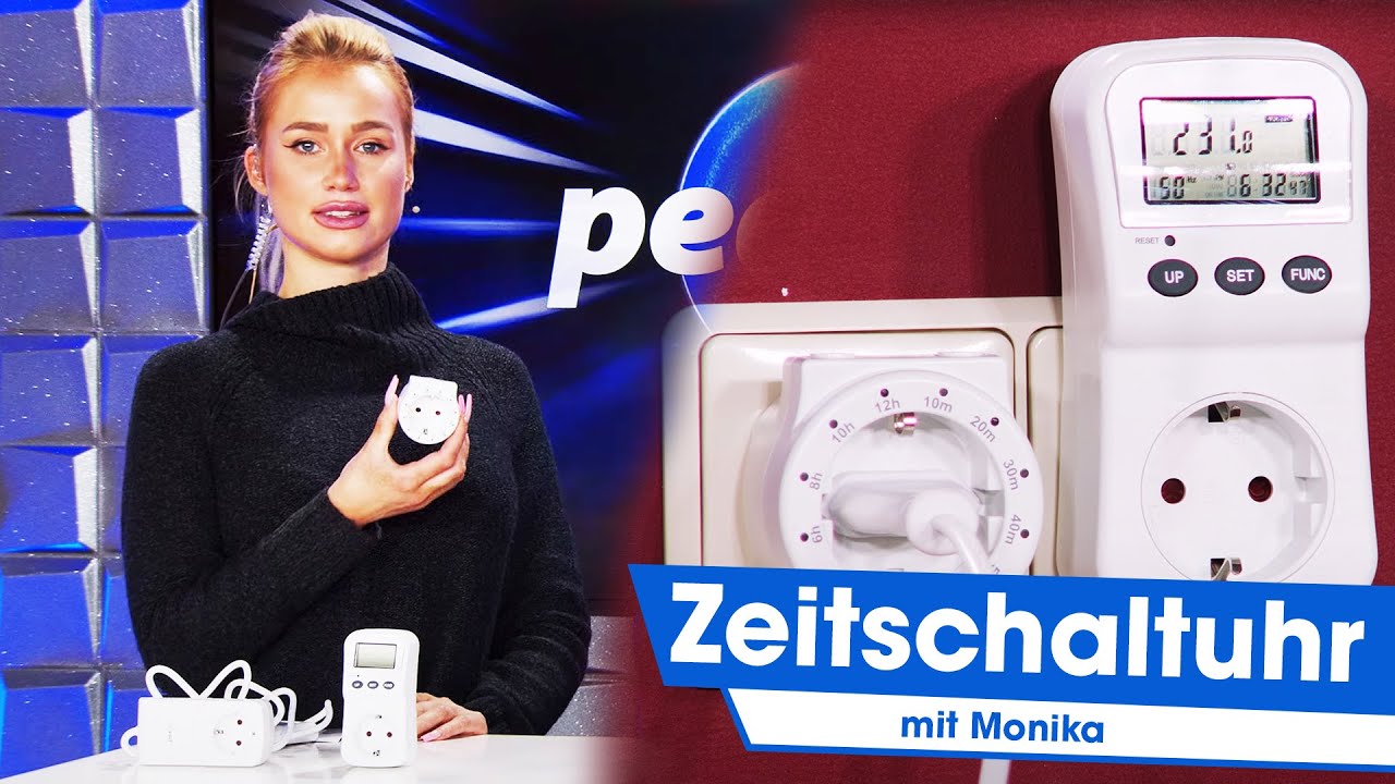 revolt Zeitschalter: 2er-Set Digitale Zeitschaltuhren mit 180° rotierbarem  LCD-Display (Steckdose mit Timer)