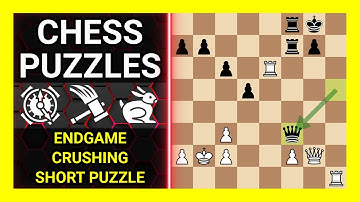 Chess Puzzles to Practice. Themes: Endgame, Crushing, Short puzzle. Learn Chess