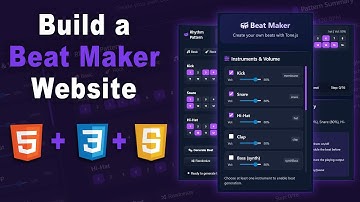 Build a Beat Maker Website with HTML, CSS & JavaScript (Using ChatGPT + DeepSeek) | Full Tutorial
