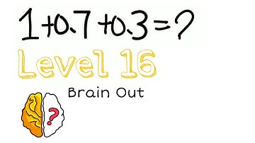 Brain Out Level 16- Can you solve this question? Walkthrough solution