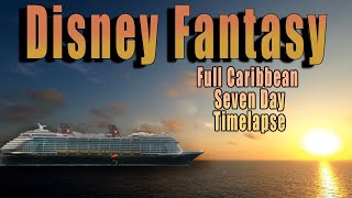 160 hour Disney Fantasy Caribbean Cruise in 160 seconds!  An uninterrupted Timelapse!