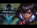 Nilah Deleted the Entire Team | PENTAKILL