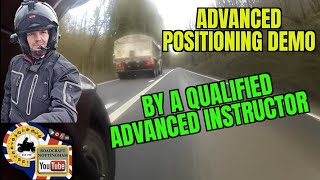 Motorcycle riding tips: Advanced positioning demo with commentary