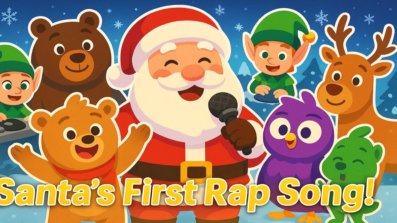 Santa’s First Rap Song! 🎄🎶 Cute Christmas Cartoon for Children