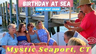 Family Cruise to Mystic Seaport, CT via Long Island Sound, We anchor IN a MUSEUM?!420 Sea Ray(Ep20)