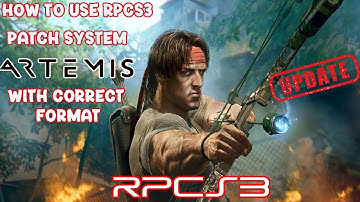 How to Use the RPCS3 Patch System with Artemis Cheats, (Formatting Video Help)