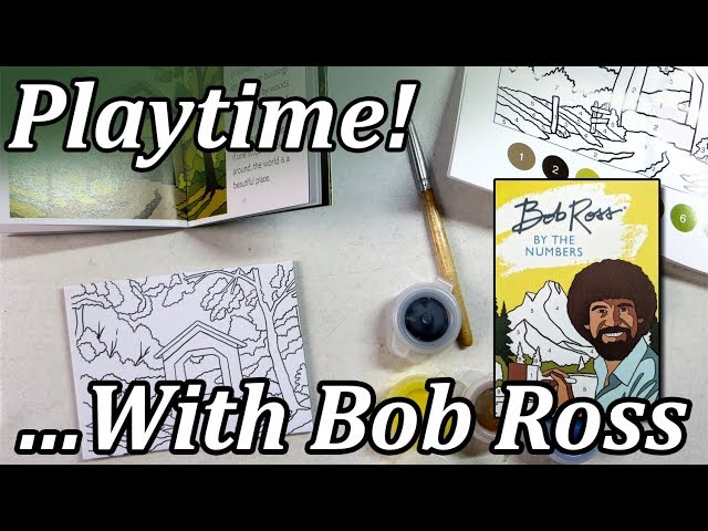 PLAYTIME with BOB ROSS // Miniature paint by numbers 