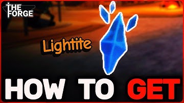 How To GET LIGHTITE ORE in The Forge FAST! | Roblox