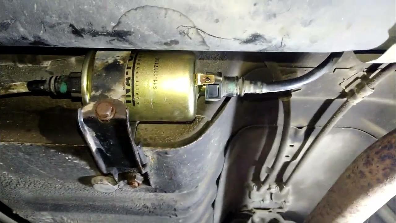 Джили монджаро как поменять топливный фильтр Как заменить бензиновый фильтр Geely ck 2. - YouTube