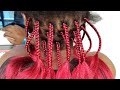 How to make box braid - Mermaid braid hair tutorial #braids #braidtutorial
