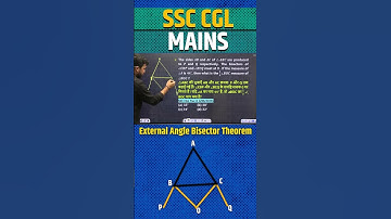 External Angle Bisector Theorem By Rahul Teotia Sir | SSC CGL & CHSL #shorts @MathsWizardRahulSir