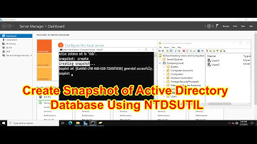 How to Create a Snapshot of Active Directory Database Using NTDSUTIL on Windows Server
