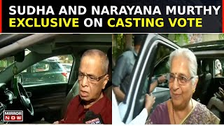 Exclusive: Infosys Founder Narayana Murthy And His Wife Sudha Murty Cast Their Votes | Top News