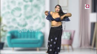 Model Shabana Expression Video | How to Wear Black Saree For Functions | Saree Draping Fashion iQube