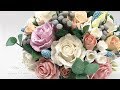 Лепка розы из зефирной глины с текстурой Crafter's Clay