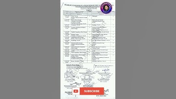 11th Class Date Sheet 2025