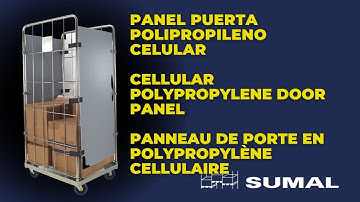 SUMAL | Panel puerta en polipropileno celular para roll container