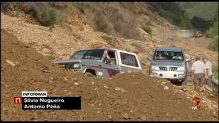 El derrumbe de la ladera de una montaña deja aislados a los vecinos de Palacios de Sil