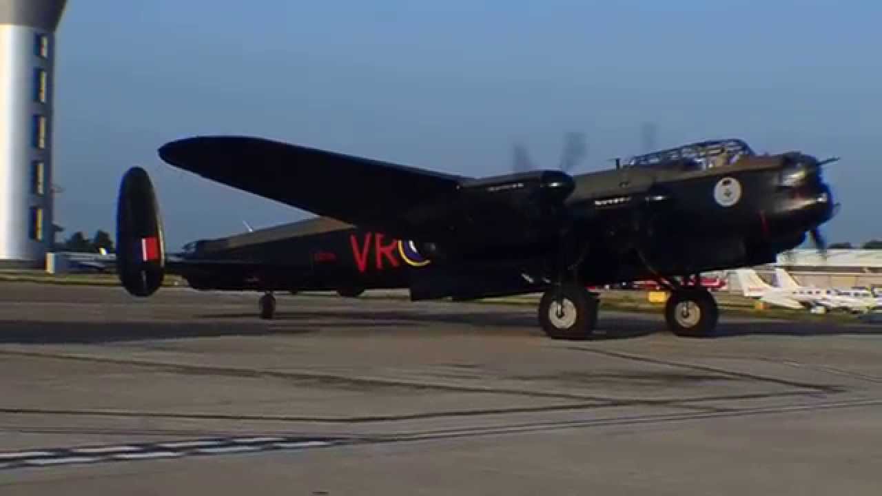 Vera Canadian Lancaster at Jersey Airport 2014 - YouTube