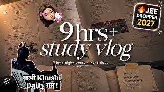 Only 9 Hours Yesterday... So I Studied 14+ Hours Today 🔥 | JEE Dropper Vlog