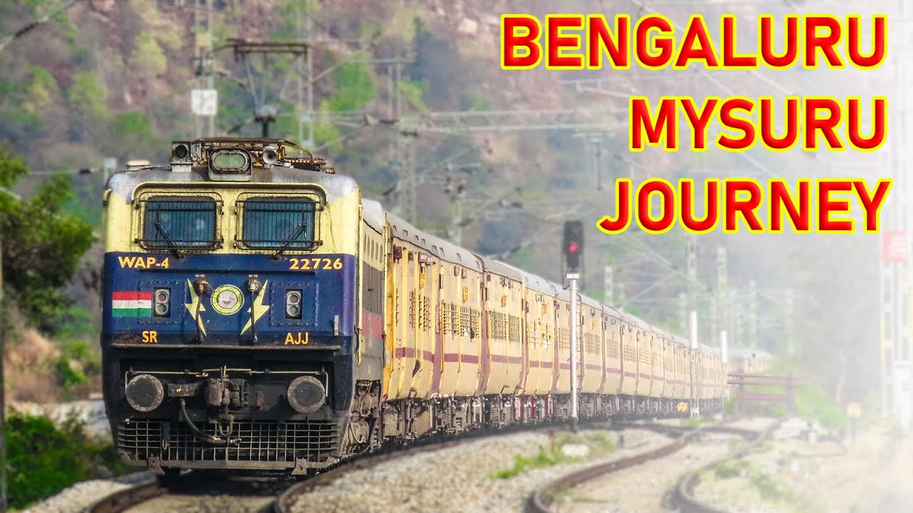 Bengaluru to Mysuru on 17308 Bagalkot Mysuru Basava Express | Shatabdi WAP4 ICF First Coach Journey
