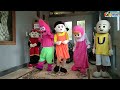 GOYANG SQUID GAME | MY FRIEND UNBOXING & WEARING COSPLAY BOBOIBOY UPIN SQUID PATRICK MASHA LILY ALAN