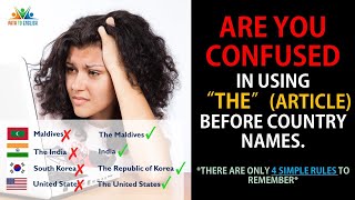 When to use 'THE' with country names - 4 simple rules to remember
