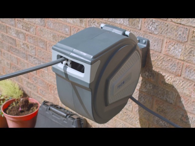 HydroSure 30m Auto Retract Wall-mounted Garden Hose Reel