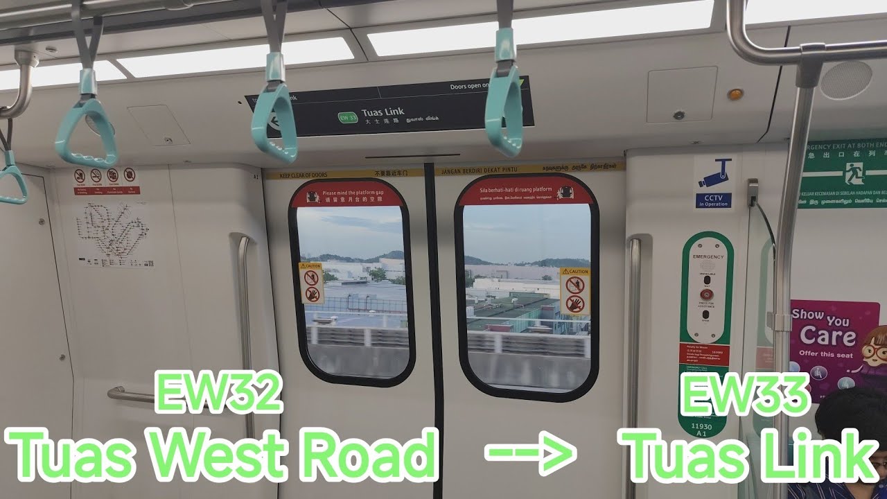 [SMRT] Alstom Movia R151 [929/930] - Tuas West Road to Tuas Link - YouTube