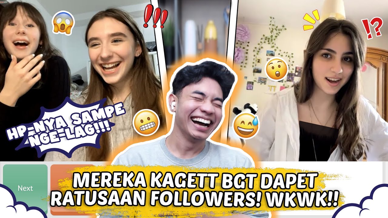 Livestream Prank Lagii !! Buat Mereka Di Follow Tiba Tiba - Ome.TV Internasional