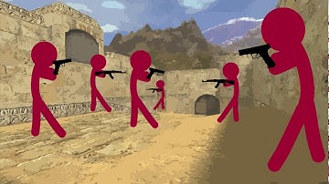 Counter-Strike 1.6 - de_dust2 (Zombie Server) - 1080p - Animation