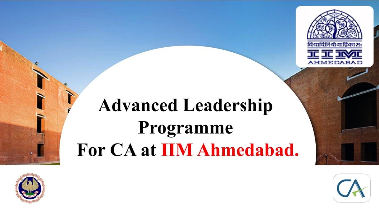 Advanced Leadership Programme for Chartered Accountants at IIM