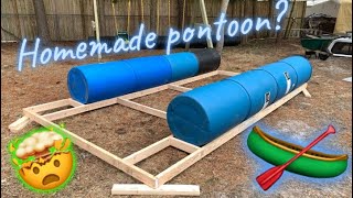 Homemade pontoon boat. Part 1