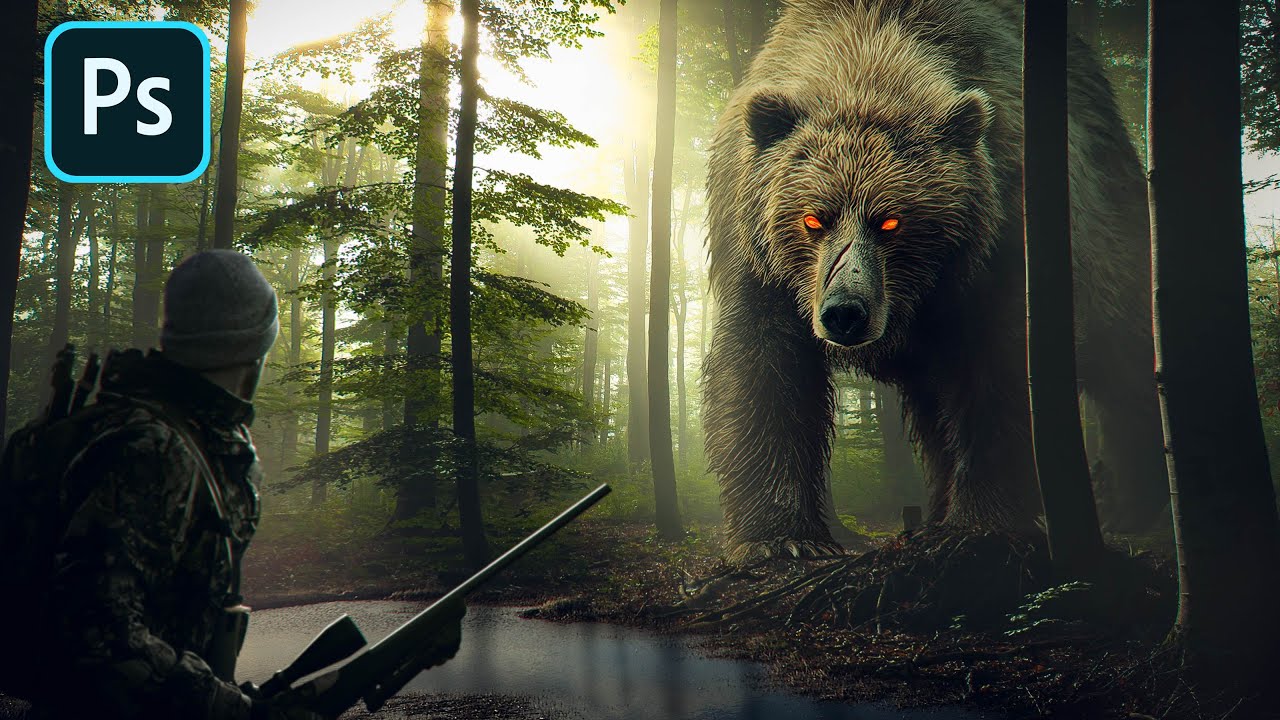 THE BEAR - Cinematic Photo Manipulation | Photoshop Tutorial