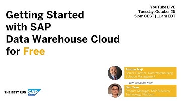 Getting Started with SAP Data Warehouse Cloud for Free