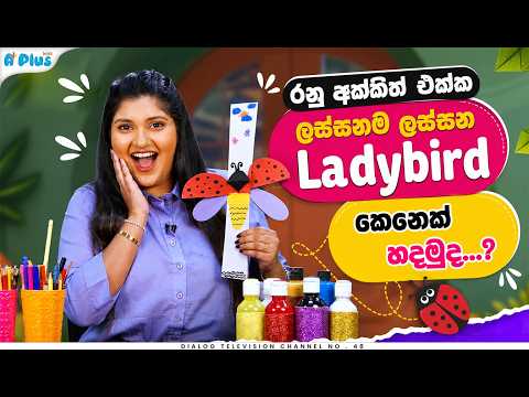 රනූ අක්කිත් එක්ක ලස්සනම ලස්සන Ladybird කෙනෙක් හදමුද...? | Fun Factory | A Plus Kids TV