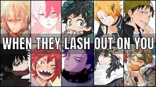 When they get mad at you | BNHA Boyfriend Scenarios | MHA ASMR