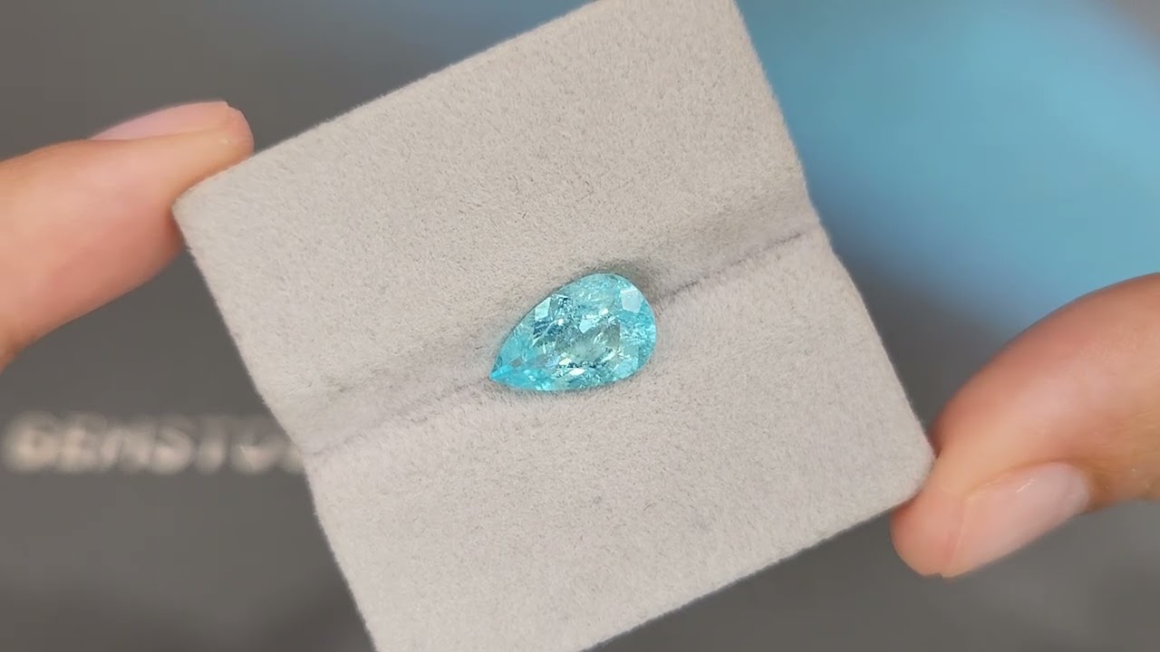 Tourmaline Paraíba Cuprifère - 0.59 Ct - Naturelle - Certifiée IGI - Mozambique - Ovale