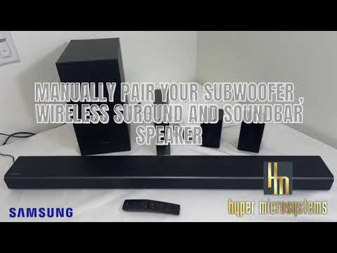 Pairing your Subwoofer, Wireless Surround & Soundbar