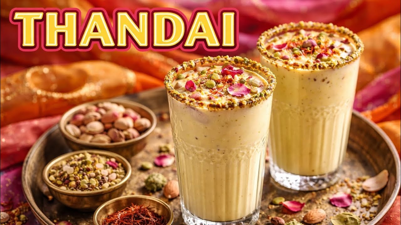 •Royal thandai recipe 👑 •Traditional Holi drink • Pure desi style 🇮🇳