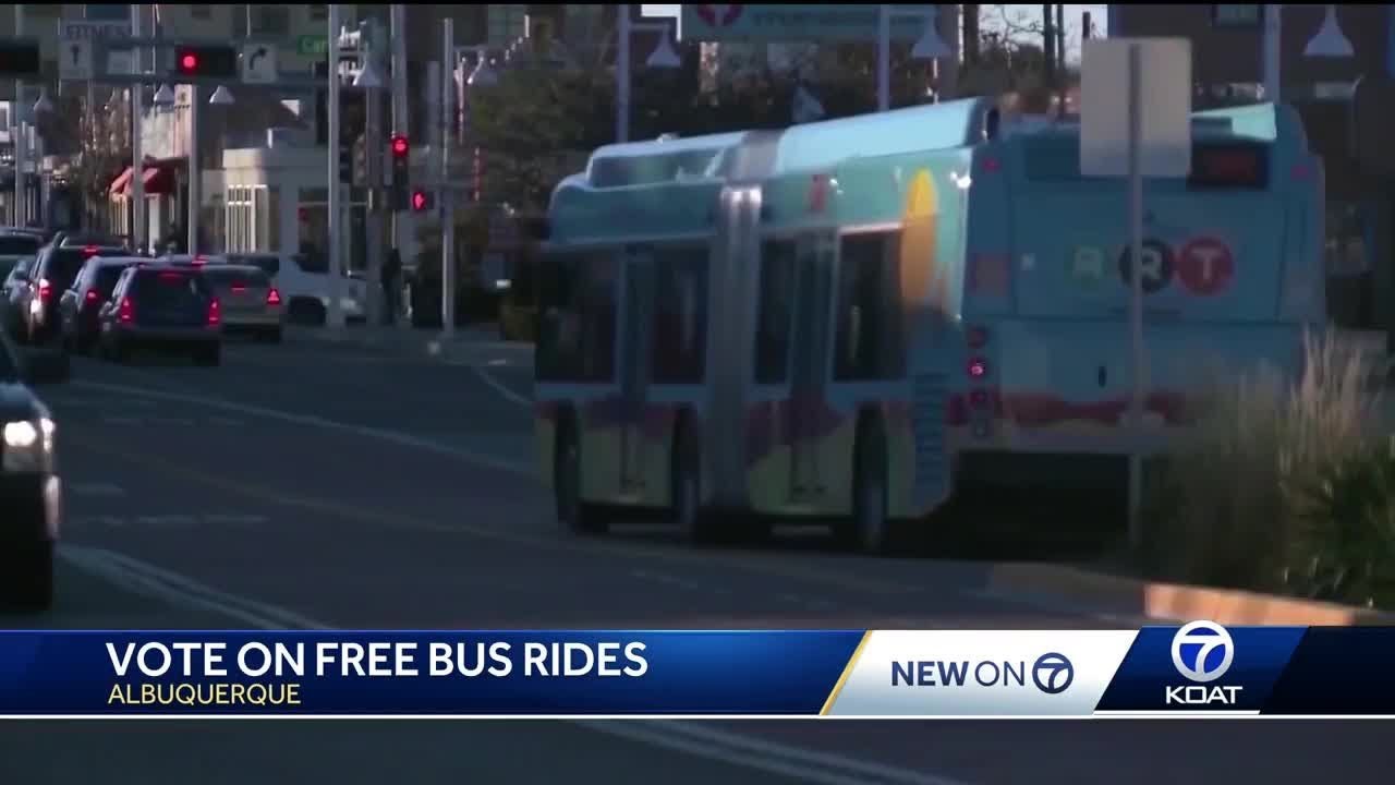 Albuquerque City Council to vote on permanent free bus program - YouTube