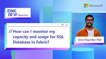 How can I monitor my capacity and usage for SQL Database in Fabric?