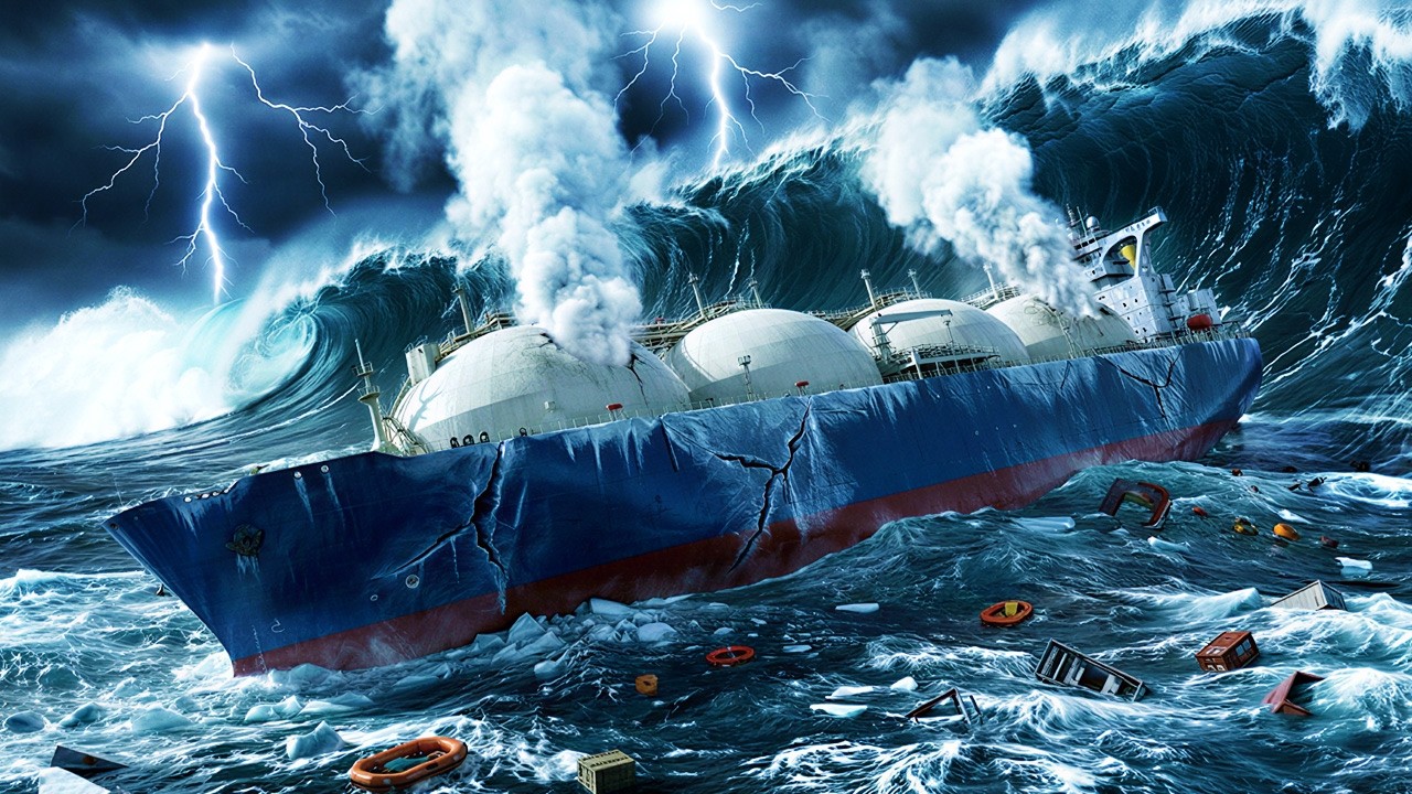 10 Extreme Industrial Ships vs MEGA TSUNAMI