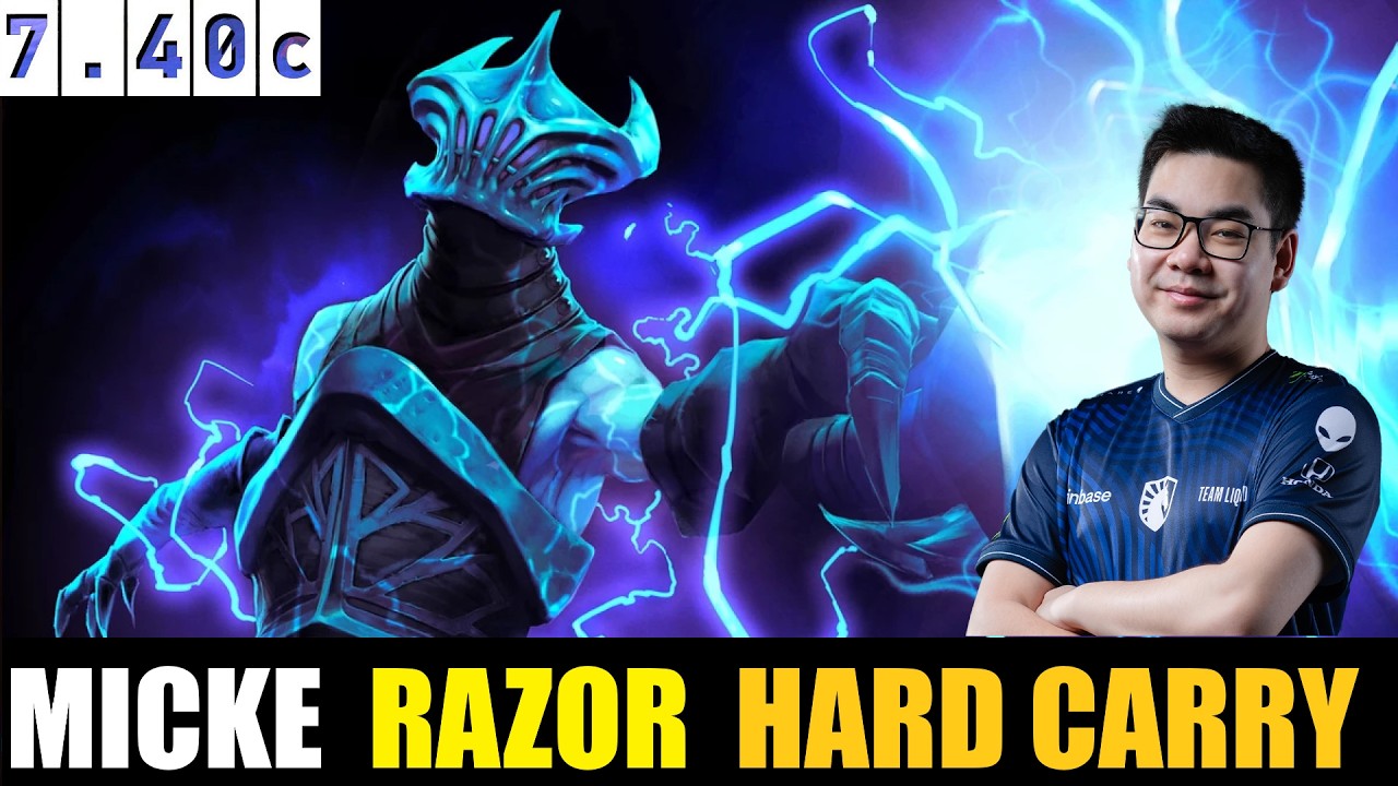 🤯MICKE [RAZOR] CARRY 7.40C DOTA 2 HIGHEST MMR MATCH#dota2   #dota2gameplay