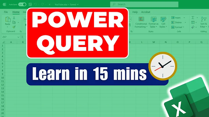 Learn Excel Power Query to Automate Boring Tasks in 15 minutes