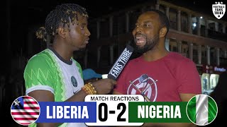 LIBERIA 0-2 NIGERIA ( NIGERIAN FAN REACTIONS) WORLD CUP 2022 QUALIFIER
